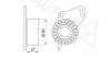 AUTEX 641625 Tensioner Pulley, timing belt